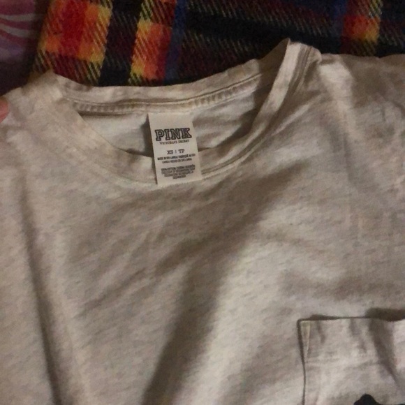 White / gray Victoria Secret Pink Sweatshirt - Picture 5 of 5